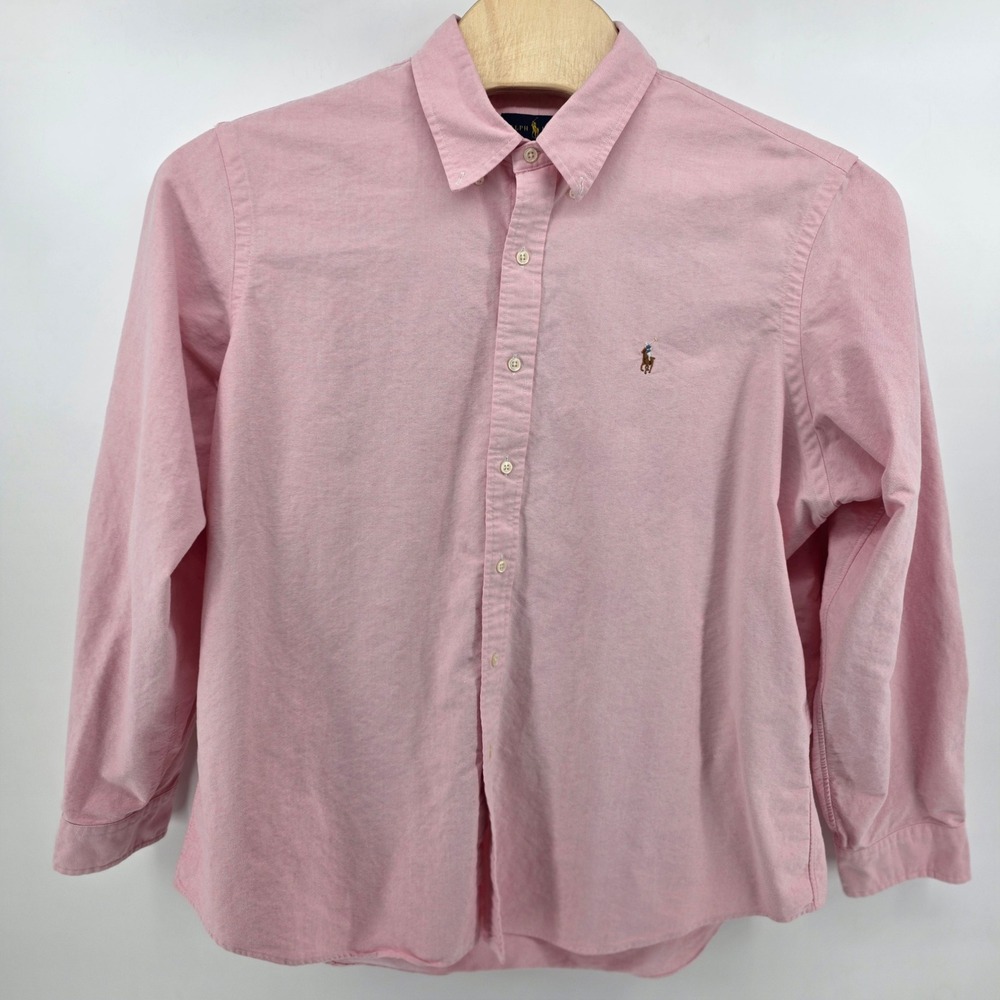 Ralph Lauren Oxford Shirt Mens XXL Heritage Cotton Classic Pink Business Casual - Picture 2 of 12